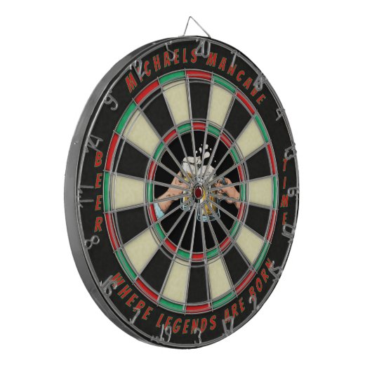 Customize Beer Themed Mancave Dartscheibe (Vorderseite Links)