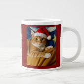 Customize ,Best Christmas ,Cat Photo Specialty Mug Jumbo-Tasse (Rechts)