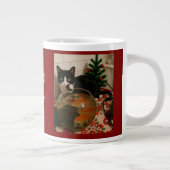 Customize ,Best Christmas ,Cat Photo Specialty Mug Jumbo-Tasse (Rechts)