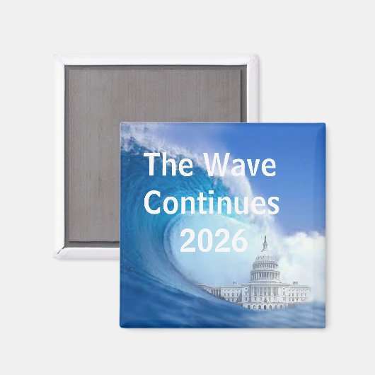 Customize Blue Wave Election 2026 Magnet (Vorderseite/Rückseite)