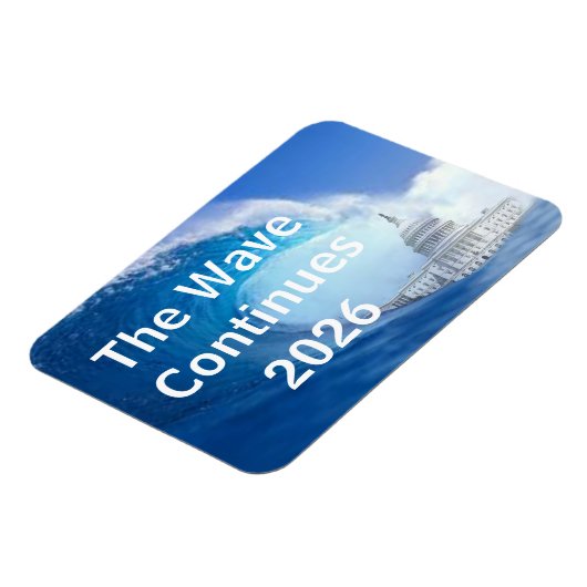 Customize Blue Wave Election 2026 Magnet (Linke Seite)