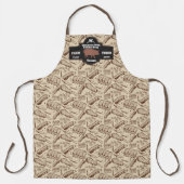 Customize Butcher Shop Brown Hog Pork Rib Design Schürze (Vorderseite)