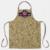 Customize Butcher Shop Orange Hog Brown Camo Schürze (Vorderseite)