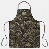 Customize Butcher Shop Orange Hog Pig Black Camo Schürze (Vorderseite)
