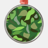 Customize Camouflage Ornament Aus Metall (Vorne)