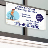 Customize Carpet Cleaning Business Promotional Banner (Äußeres Gebäude)