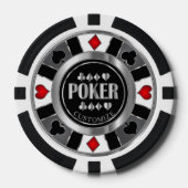 Customize Casino Poker Chip - Las Vegas - Red (Vorderseite)