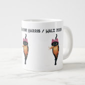 Customize Cat Lady Harris Walz Election 2024 Jumbo-Tasse (Vorderseite Rechts)