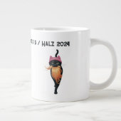 Customize Cat Lady Harris Walz Election 2024 Jumbo-Tasse (Rechts)