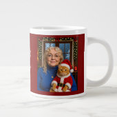 Customize ,Christmas Cat Owner Photo Specialty Mug Jumbo-Tasse (Rechts)