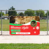 Customize Christmas Lights Decorations Installed Banner (Insitu)
