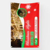 Customize Christmas Lights Decorations Installed Banner (Vertikal)