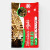 Customize Christmas Lights Decorations Installed Banner (Vertikal)