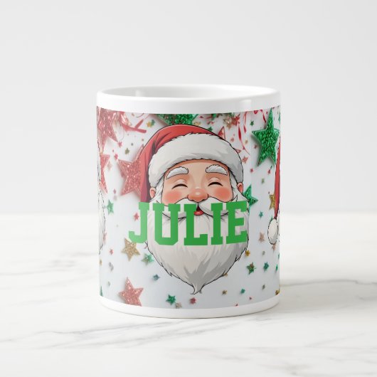 Customize Christmas mug gift Jumbo-Tasse (Vorderseite)