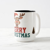 Customize Christmas mug gift Zweifarbige Tasse (VorderseiteRechts)