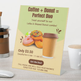 Customize Coffee And Donuts The Perfect Duo Sockelschild