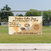 Customize Coffee Shop Grand Opening Special Day  Banner (Insitu)