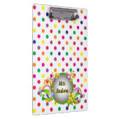 Customize Colorful Dots Klemmbrett (Rechts)