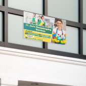 Customize Commercial Residential Cleaning Services Banner (Äußeres Gebäude)