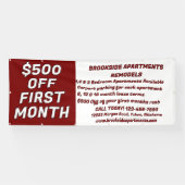 Customize Detailed Apartments For Rent $500 Off Fi Banner (Horizontal)