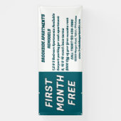 Customize Detailed Apartments For Rent First Month Banner (Vertikal)