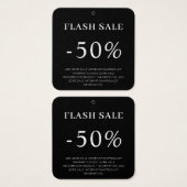 Customize Discount Sale Clothing Hang Tag (Vorne & Hinten)