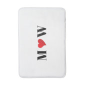 Customize Ehepaar A Loves B red heart Badematte (Vorderseite Vertikal)