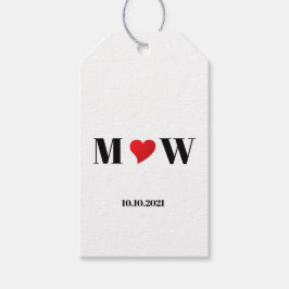 Customize Ehepaar A Loves B red heart Geschenkanhänger