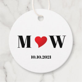 Customize Ehepaar A Loves B red heart Geschenkanhänger