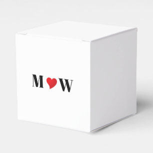 Customize Ehepaar A Loves B red heart Geschenkschachtel