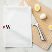 Customize Ehepaar A Loves B red heart Geschirrtuch (Viertel Falte)