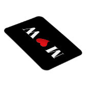 Customize Ehepaar A Loves B red heart Magnet (Rechte Seite)