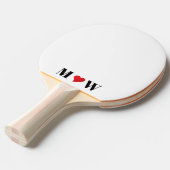 Customize Ehepaar A Loves B red heart Tischtennis Schläger (Vorderseite)