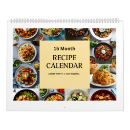 Customize Family Recipes into a 15 Month Recipe  Kalender