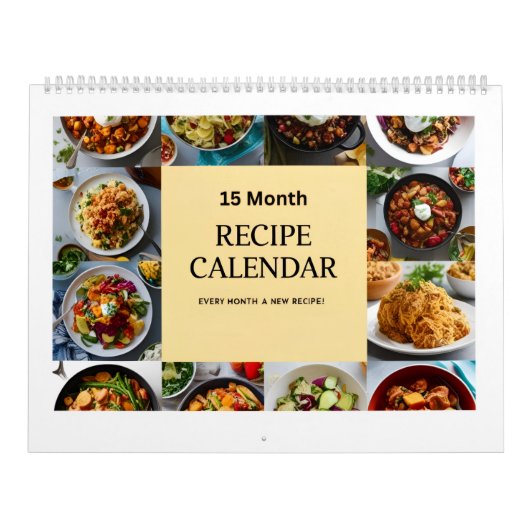 Customize Family Recipes into a 15 Month Recipe  Kalender (Titelbild)