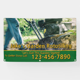 Customize Garden Rototilling Service Business  Banner