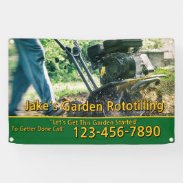 Customize Garden Rototilling Service Business  Banner