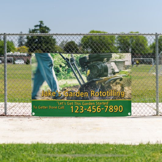 Customize Garden Rototilling Service Business Banner (Insitu)