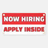 Customize Generic Now Hiring Apply Inside Banner (Horizontal)