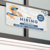 Customize Generic Now Hiring Auto Mechanic  Banner (Äußeres Gebäude)