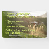 Customize GPS Drone Crop Spraying Business Promo Banner (Horizontal)