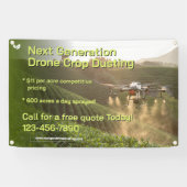 Customize GPS Drone Crop Spraying Business Promo Banner (Horizontal)