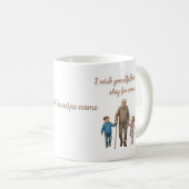 Customize grandpa name kaffeetasse (VorderseiteRechts)