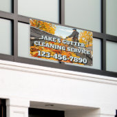 Customize Home Gutter Cleaning Business Promo Banner (Äußeres Gebäude)
