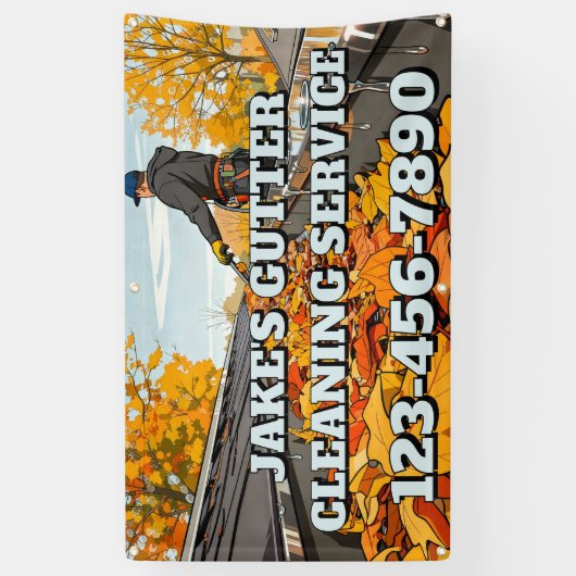 Customize Home Gutter Cleaning Business Promo Banner (Vertikal)