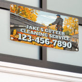 Customize Home Gutter Cleaning Business Promo Banner (Äußeres Gebäude)