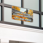 Customize Home Gutter Cleaning Business Promo Banner (Äußeres Gebäude)