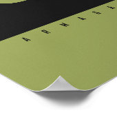 CUSTOMIZE IT Camo Pop Art Cow Poster (Ecke)