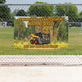 Customize Land Clearing Mulching Service Business  Banner