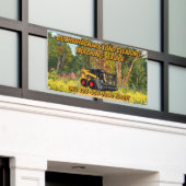 Customize Land Clearing Mulching Service Business Banner (Äußeres Gebäude)
